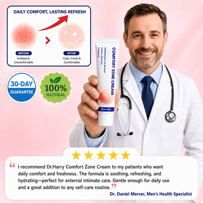 DR. HARRY 03 - Intimate Care Cream with Aloe Vera and Borneol - Gentle Relief and Local Moisturization,