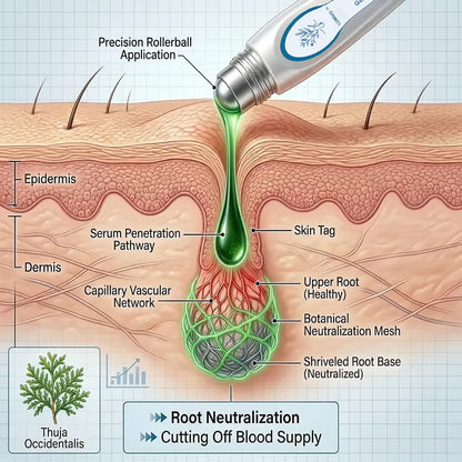 FDA Registered Facility | LUMIVO™ 7-Day Skin Tag & Spot Eraser Painless & Scar-Free Advanced Imperfection Removal Rollerball Pen