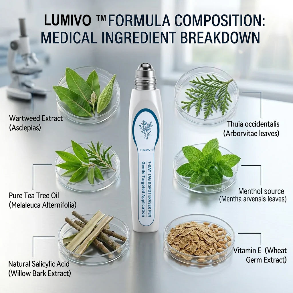 FDA Registered Facility | LUMIVO™ 7-Day Skin Tag & Spot Eraser Painless & Scar-Free Advanced Imperfection Removal Rollerball Pen