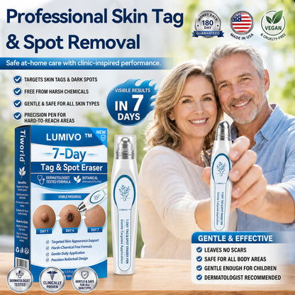 FDA Registered Facility | LUMIVO™ 7-Day Skin Tag & Spot Eraser Painless & Scar-Free Advanced Imperfection Removal Rollerball Pen