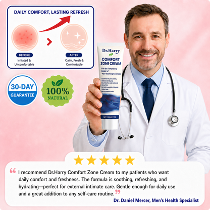 DR. HARRY 03 - Intimate Care Cream with Aloe Vera and Borneol - Gentle Relief and Local Moisturization,